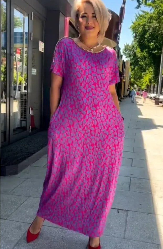 Mantasha™ | Maxi jurk met zakken