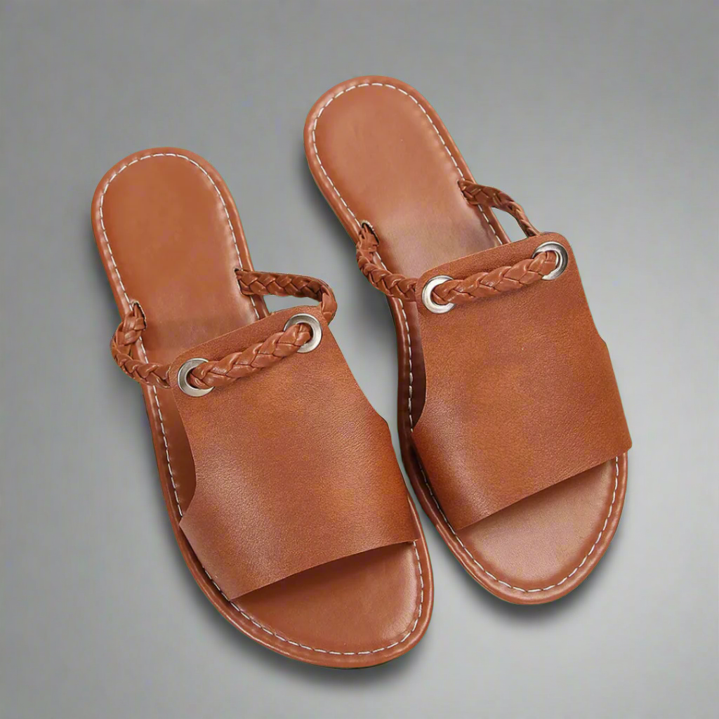 Katelina™ | Handgemaakte platte sandalen van premium materiaal