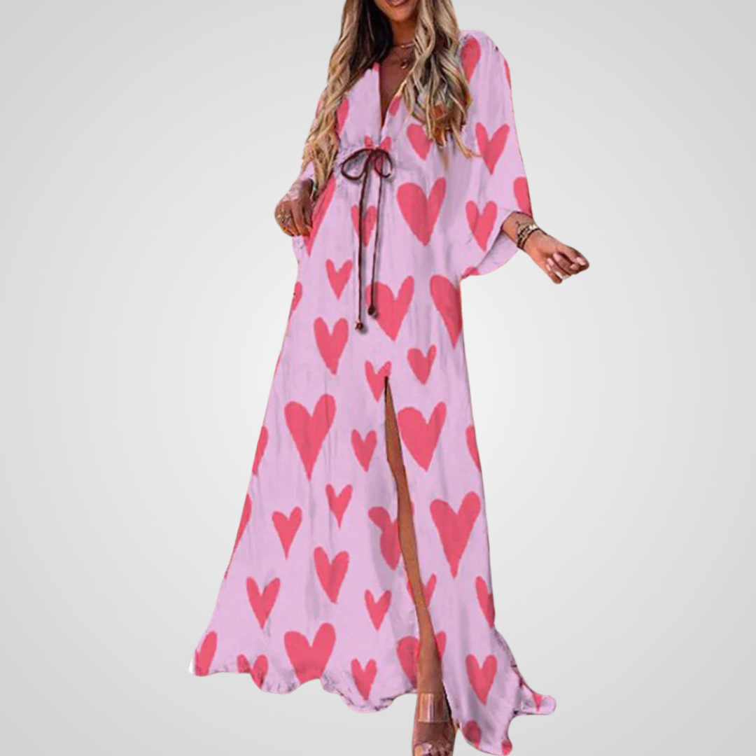 Isla™ | Stijlvolle maxi jurk met vlindermouw