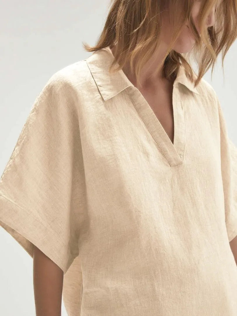 Velia - Top met korte mouwen en broek met hoge taille