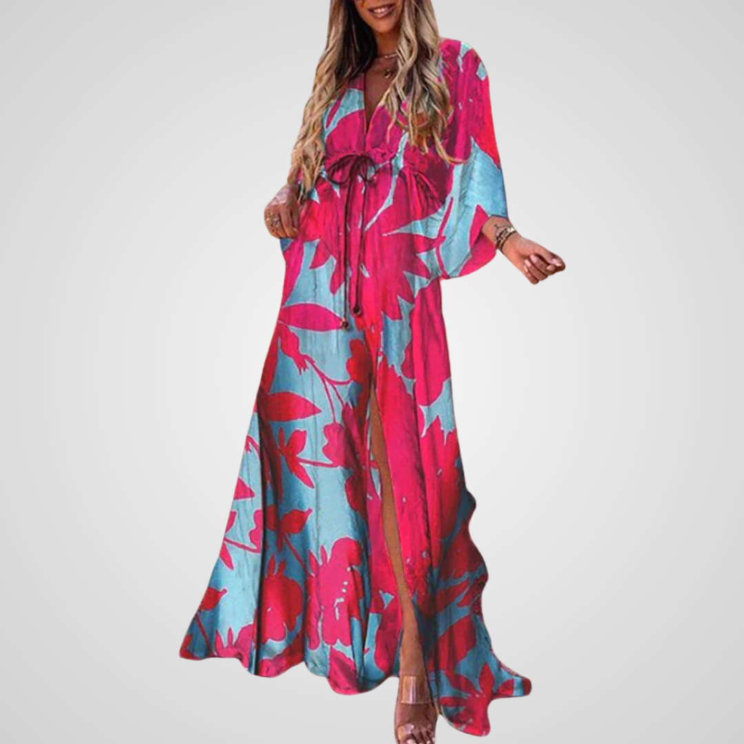 Isla™ | Stijlvolle maxi jurk met vlindermouw
