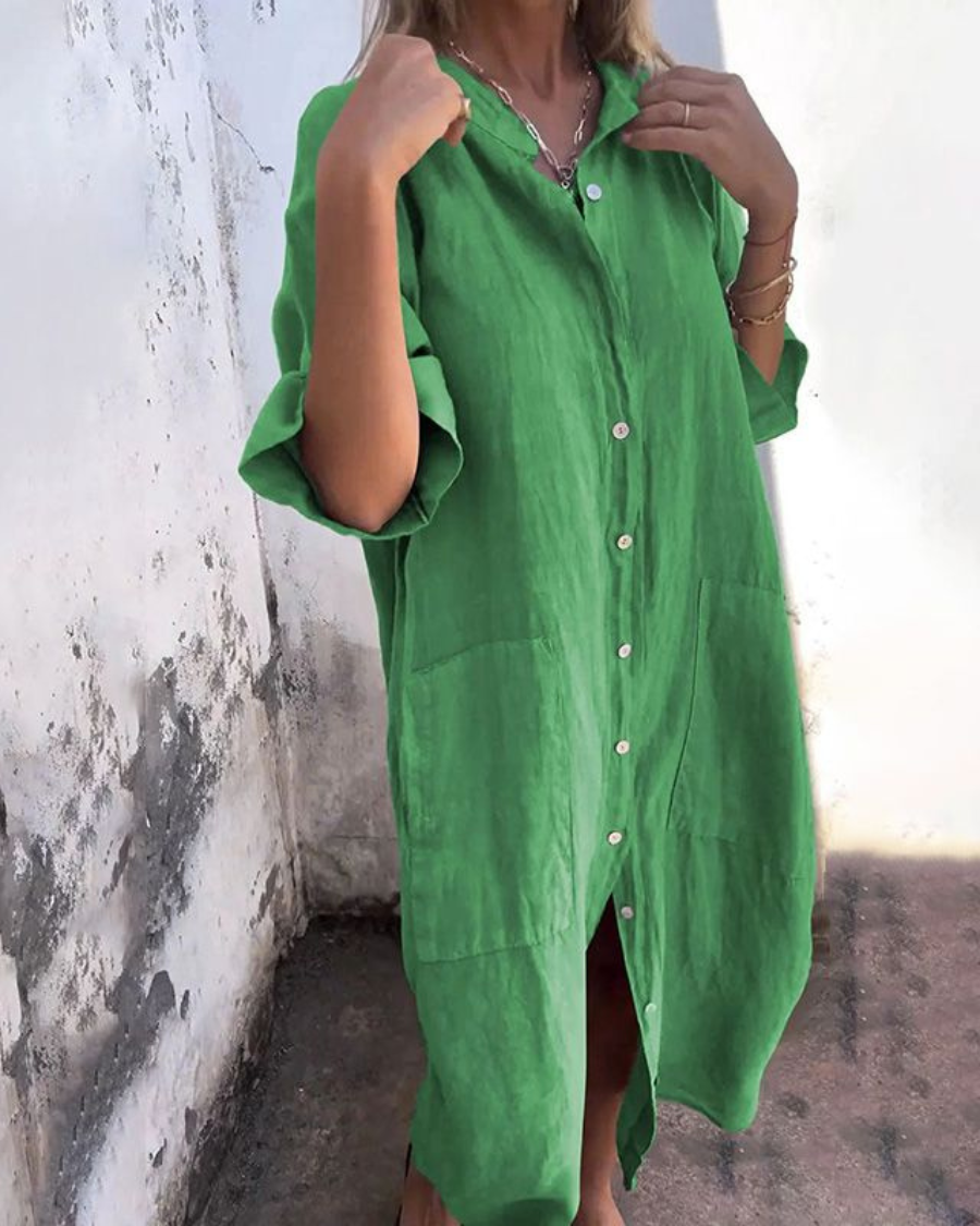 Kimberly™ | Ibiza style casual overhemdjurk