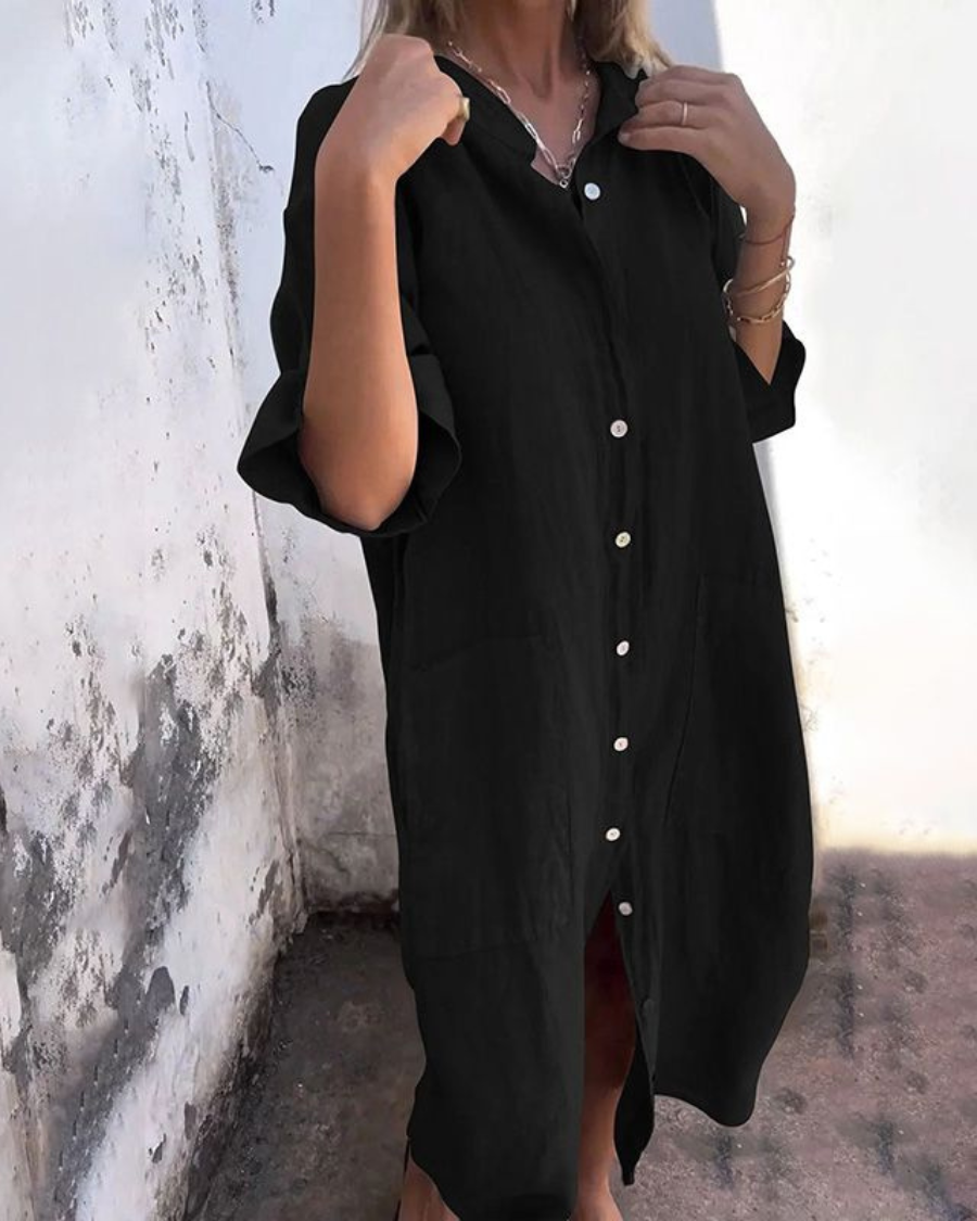 Kimberly™ | Ibiza style casual overhemdjurk