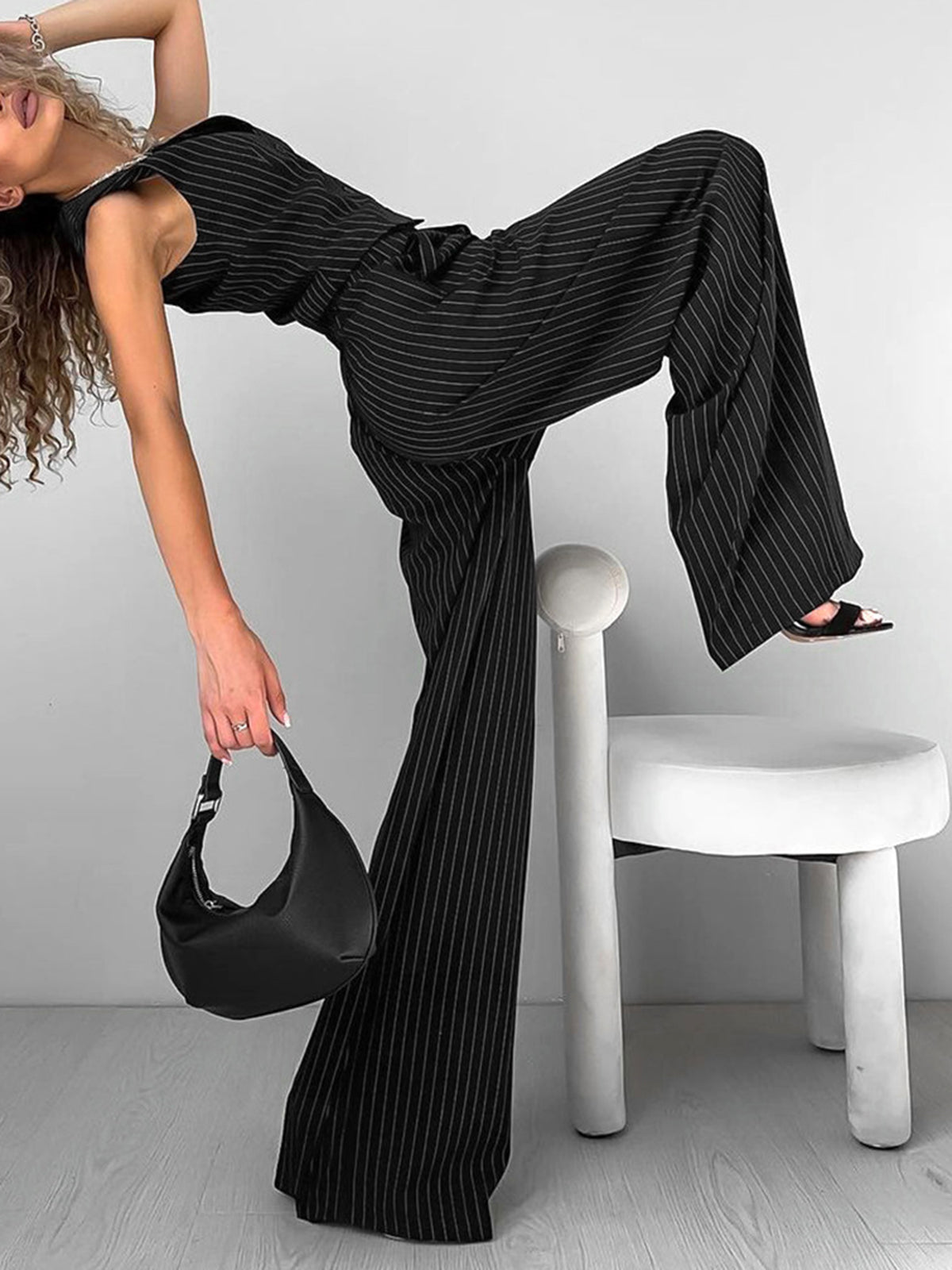 Tamara - Ontspannen gestreepte pantalonset