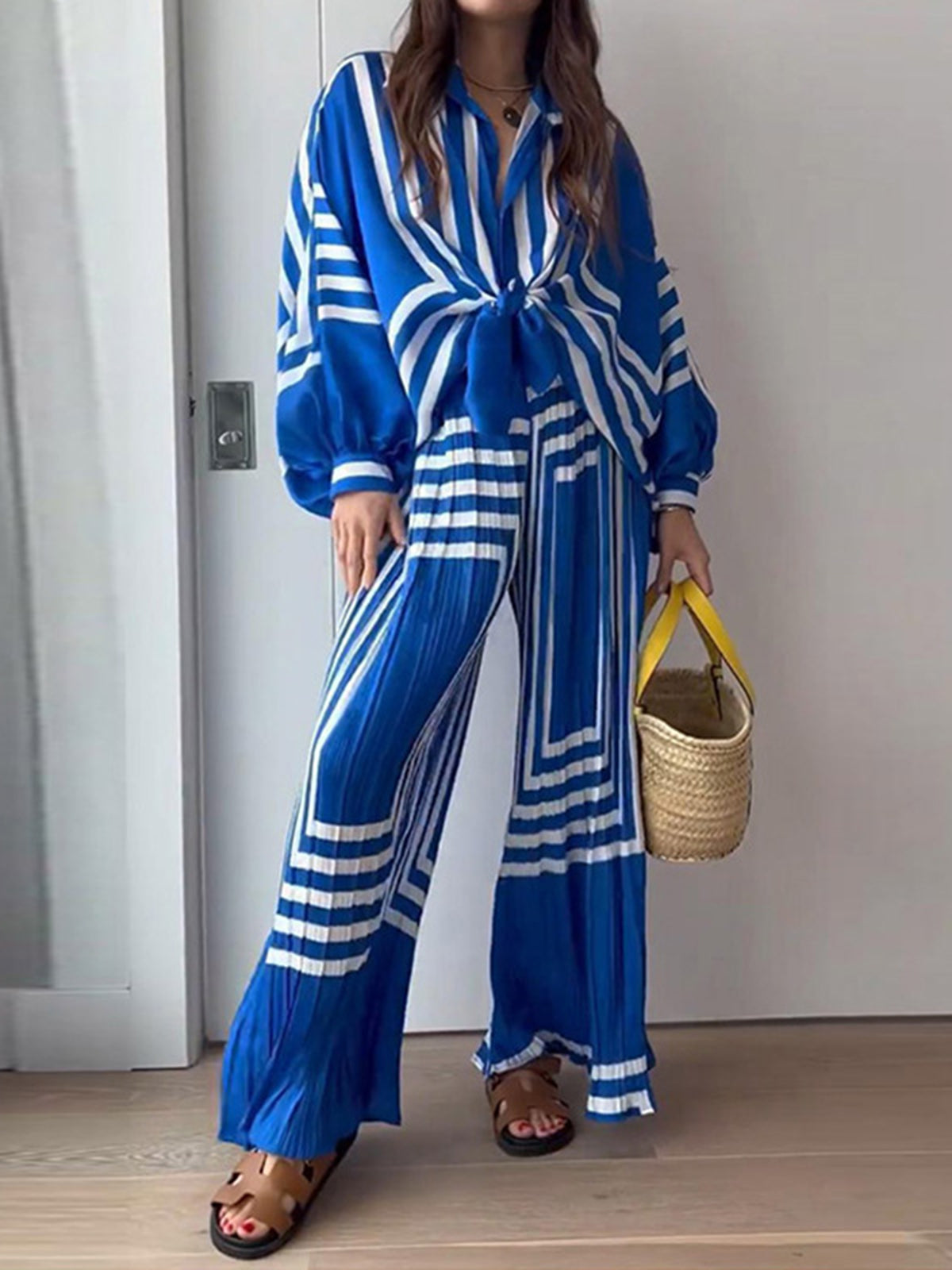 Tania - Vakantie set met oversized print