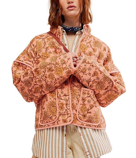 Simone™ | Jas met patchwork en bloemenprint