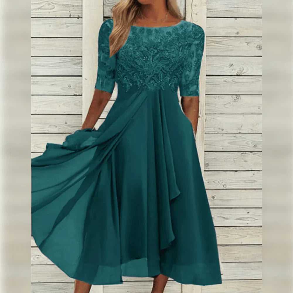 Amalia™ | Elegante kanten jurk