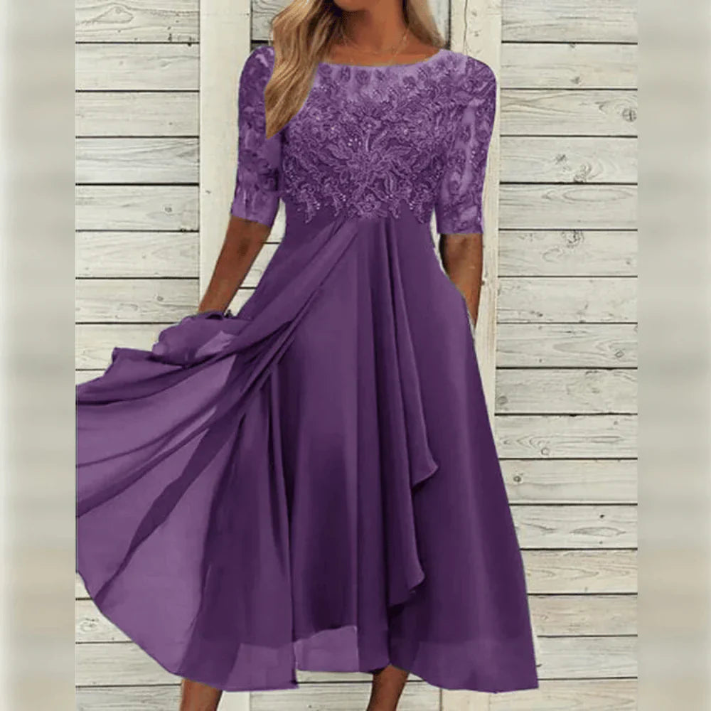 Amalia™ | Elegante kanten jurk
