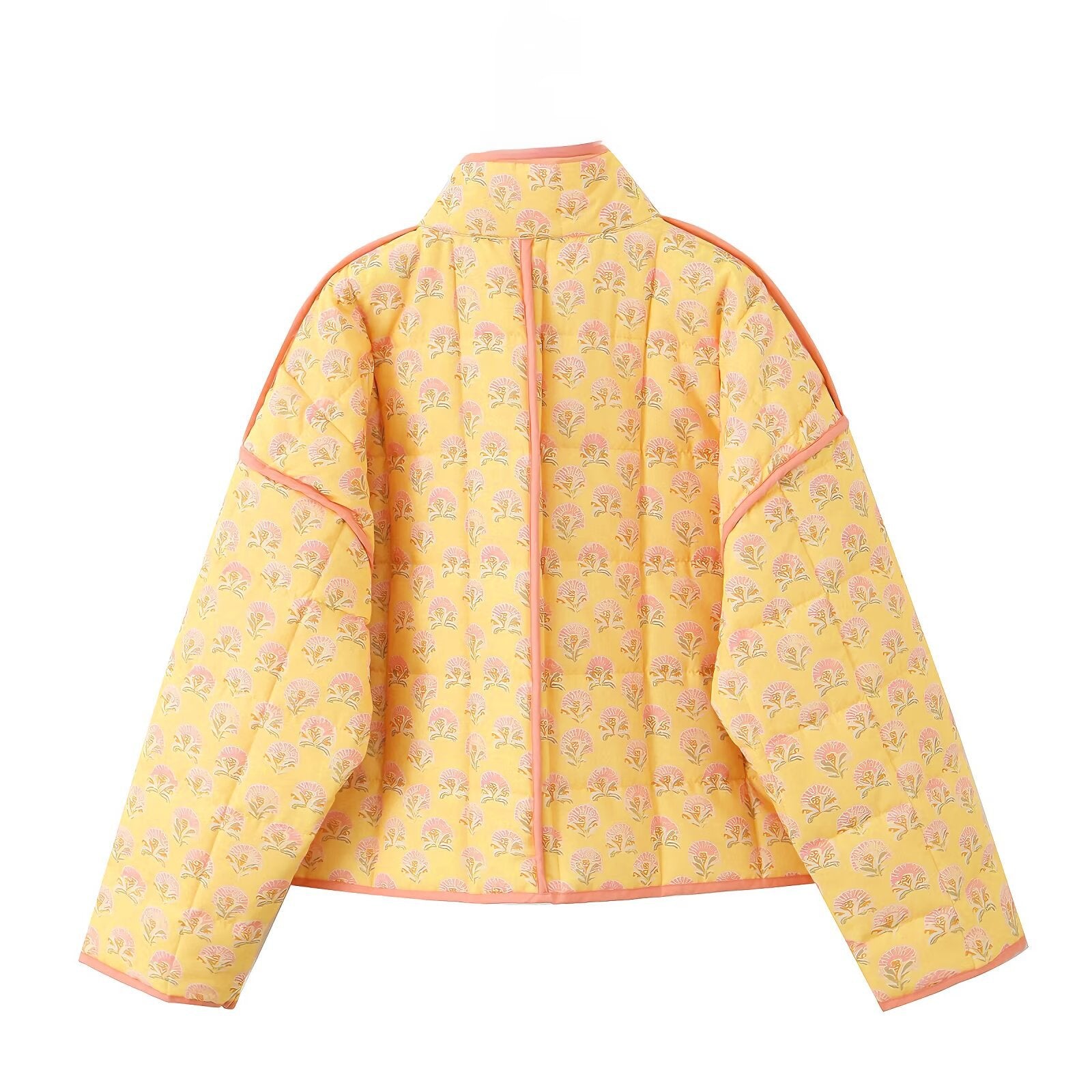 Simone™ | Jas met patchwork en bloemenprint