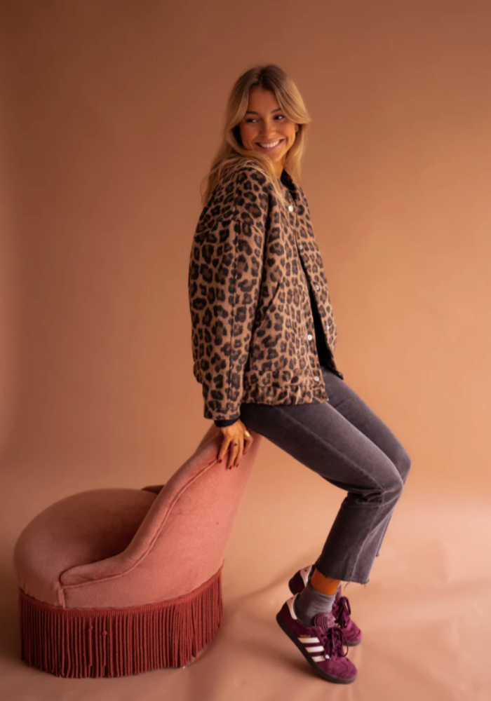 Leona™ | Leopard bomberjack met stijlvolle flair