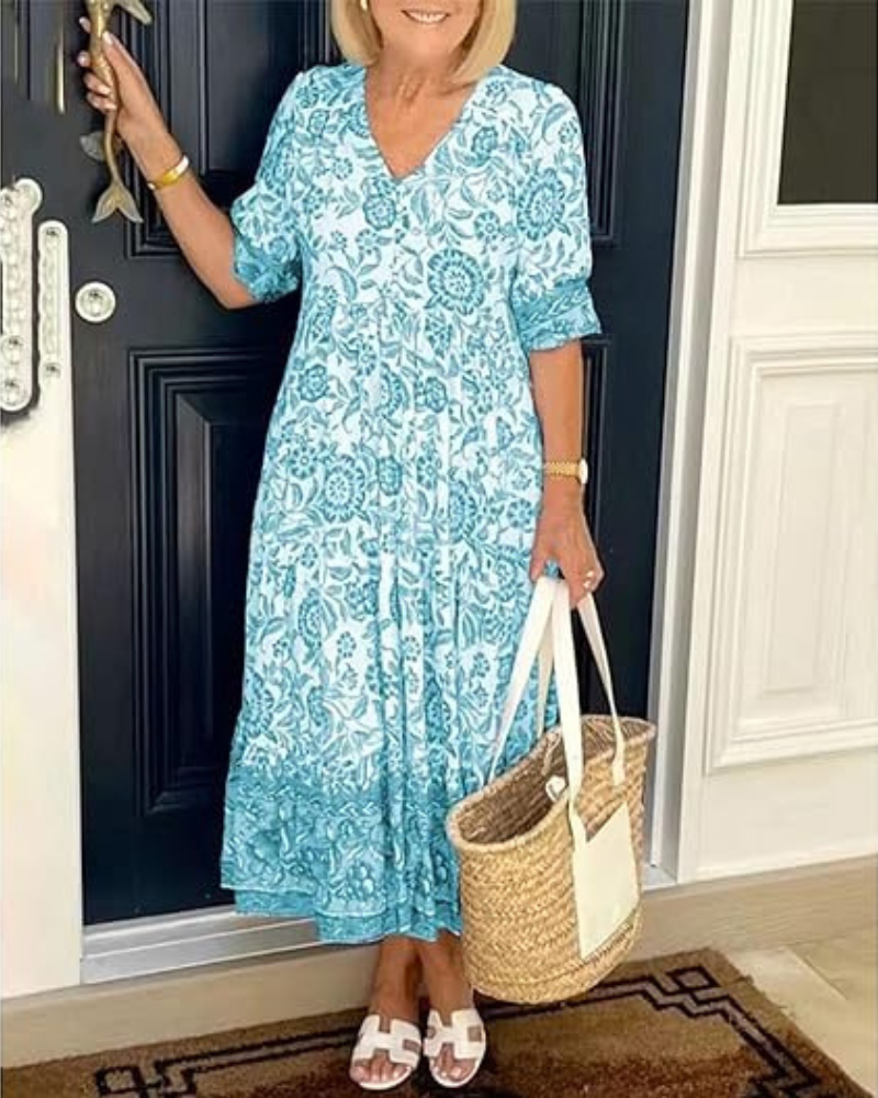 Aria™ | Bohemian V-hals jurk
