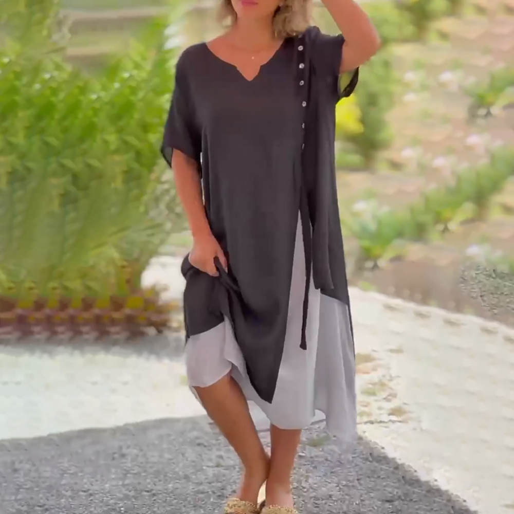 Elisa™ | Comfortabele en elegante lange jurk
