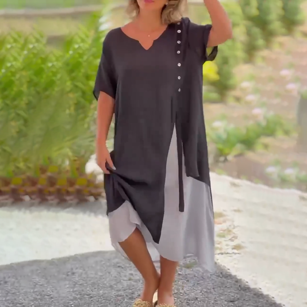 Elisa™ | Comfortabele en elegante lange jurk