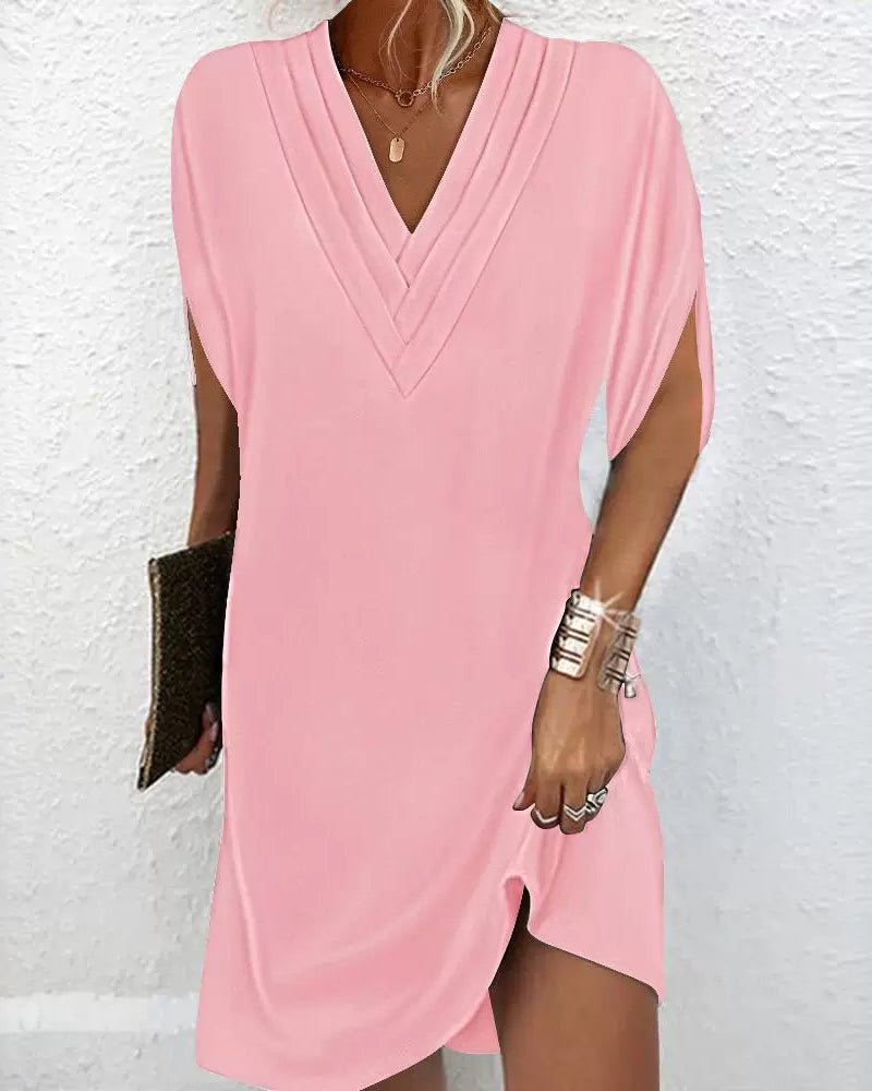 Emma™ | Casual V-hals jurk