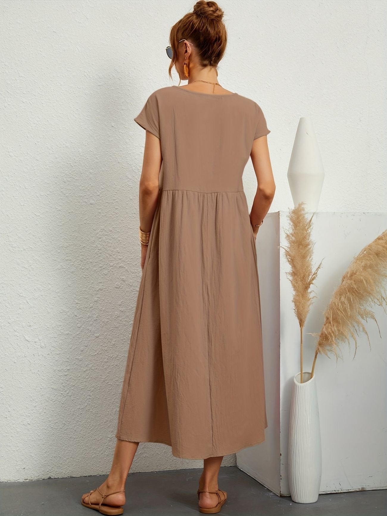Rosineo™ | Comfortabele linnen jurk