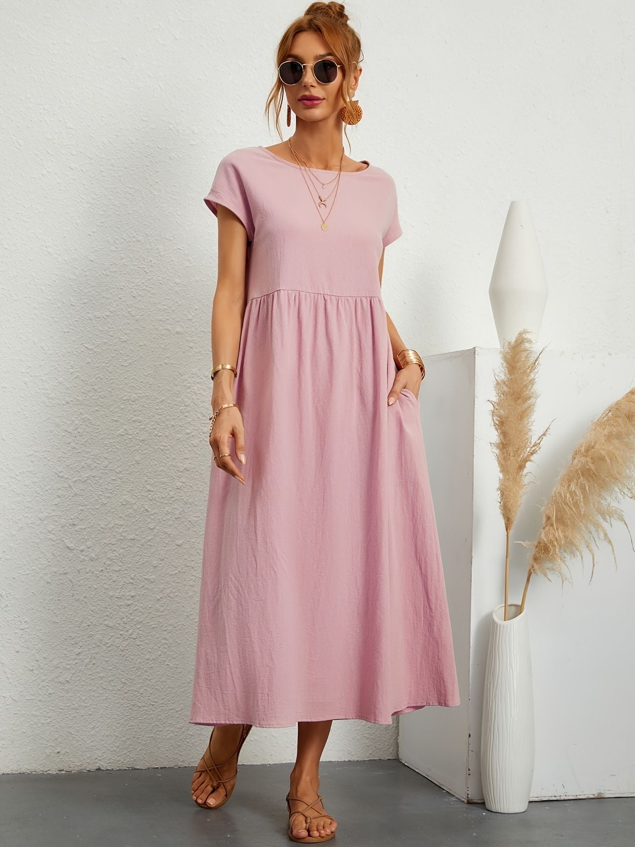 Rosineo™ | Comfortabele linnen jurk