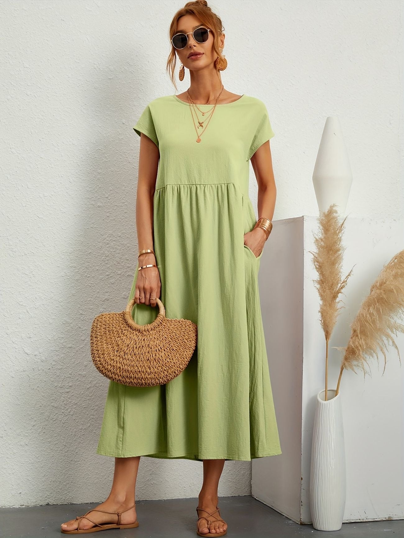 Rosineo™ | Comfortabele linnen jurk