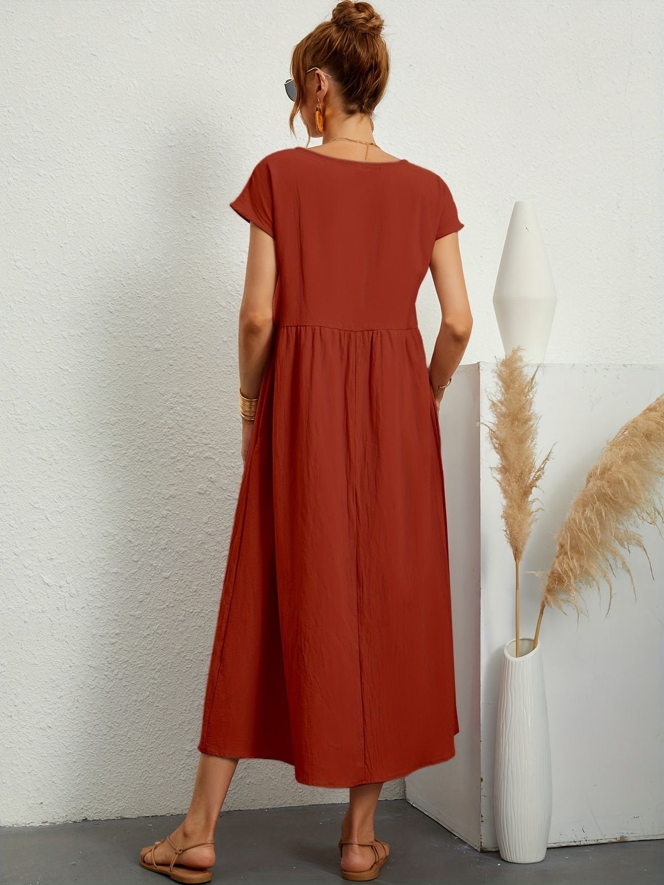 Rosineo™ | Comfortabele linnen jurk