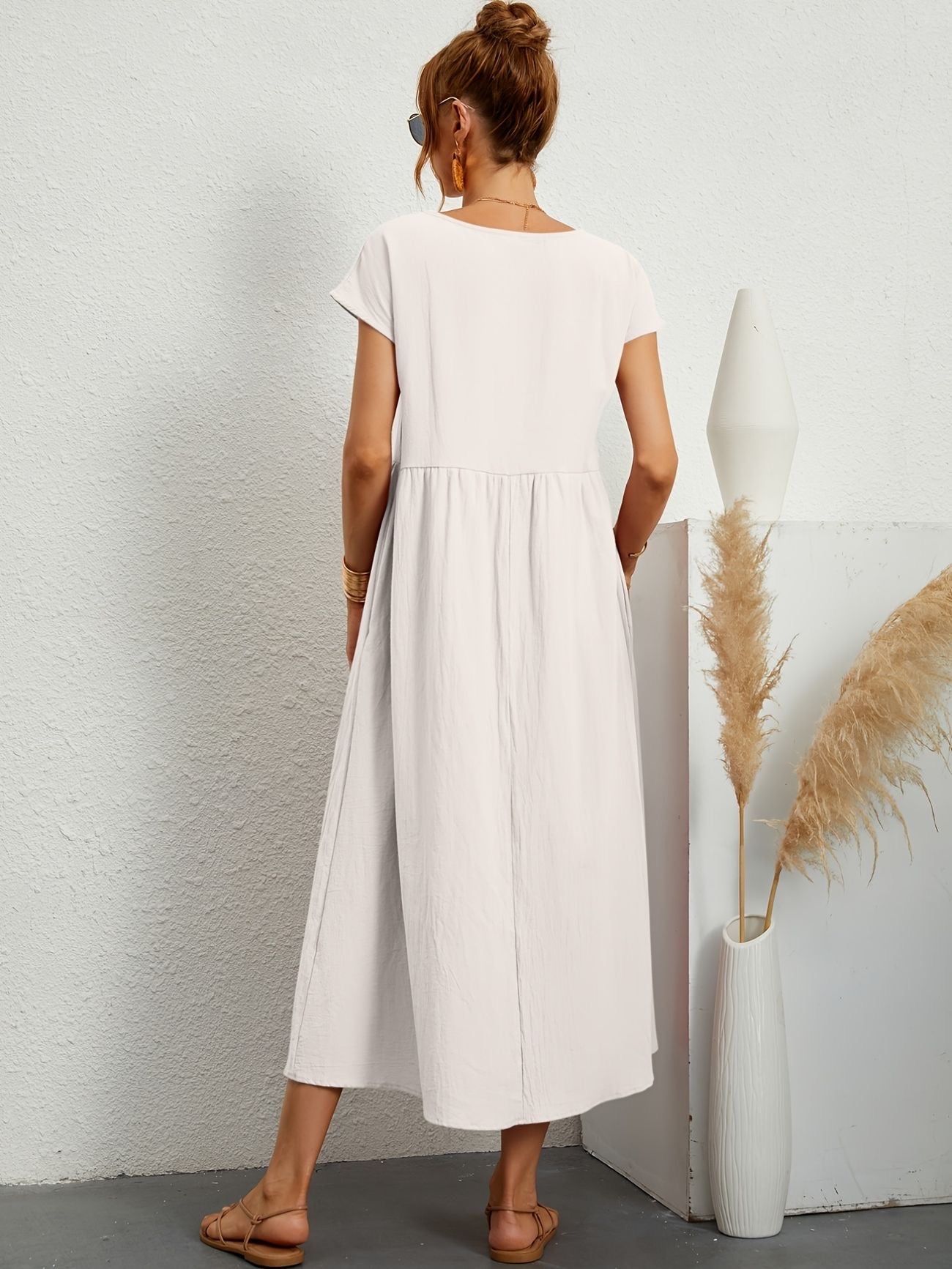 Rosineo™ | Comfortabele linnen jurk