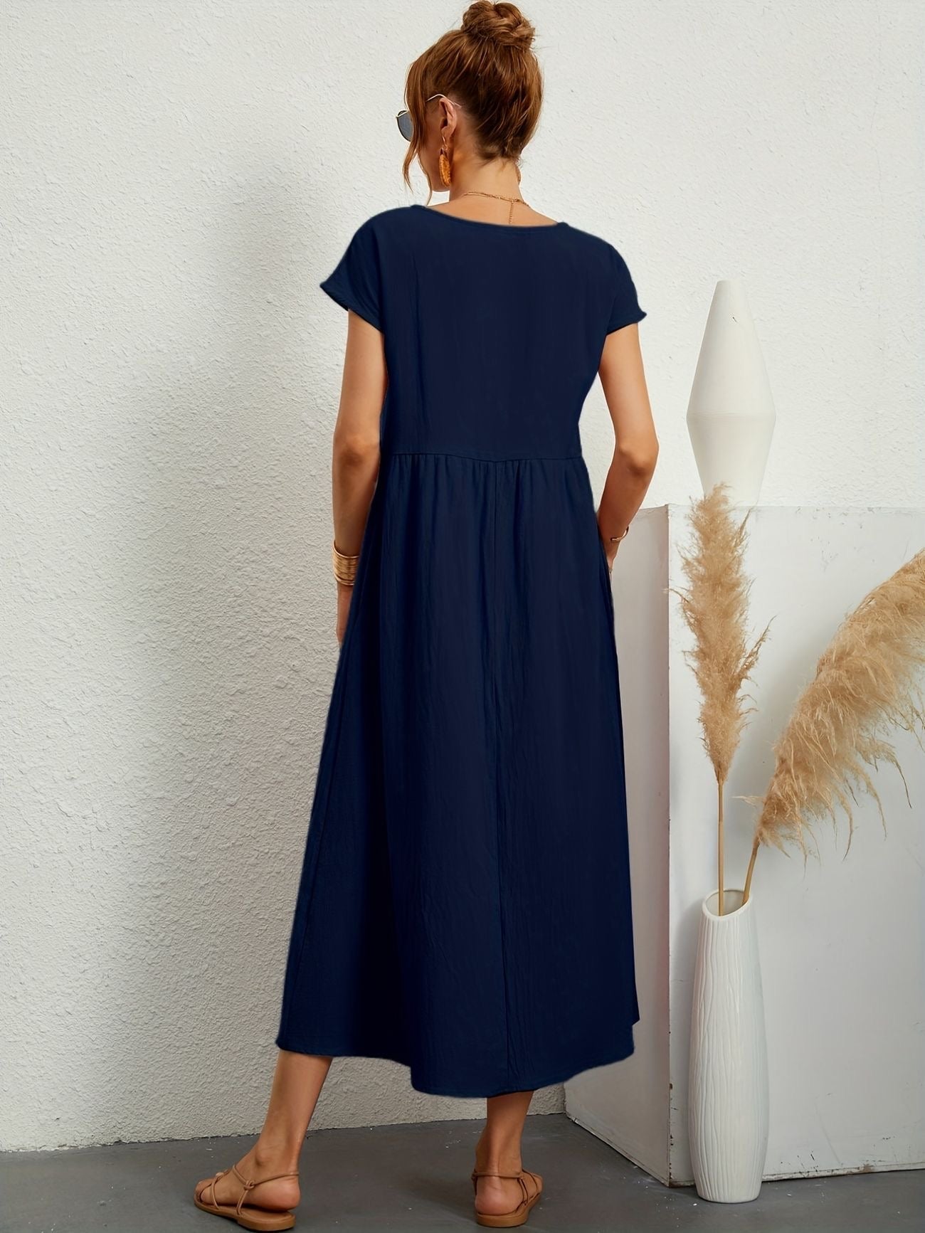 Rosineo™ | Comfortabele linnen jurk