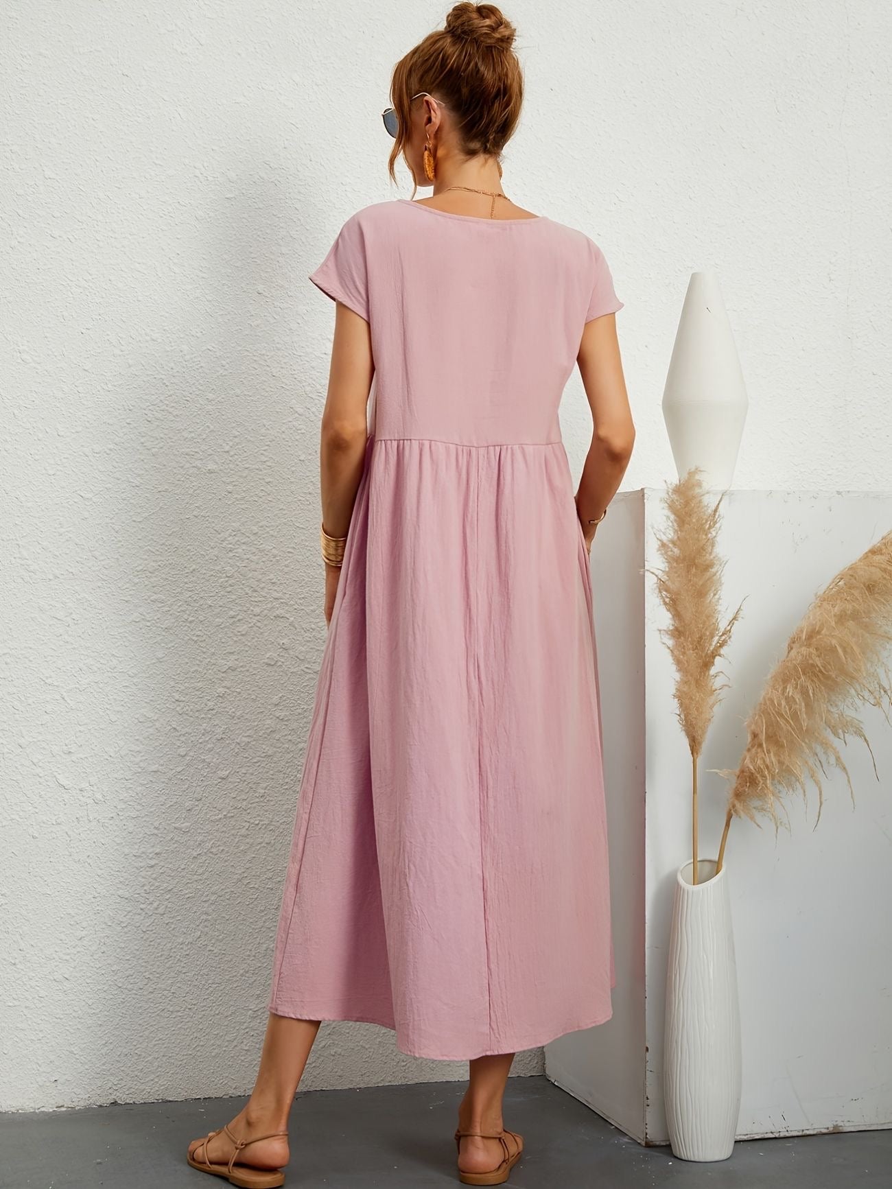 Rosineo™ | Comfortabele linnen jurk