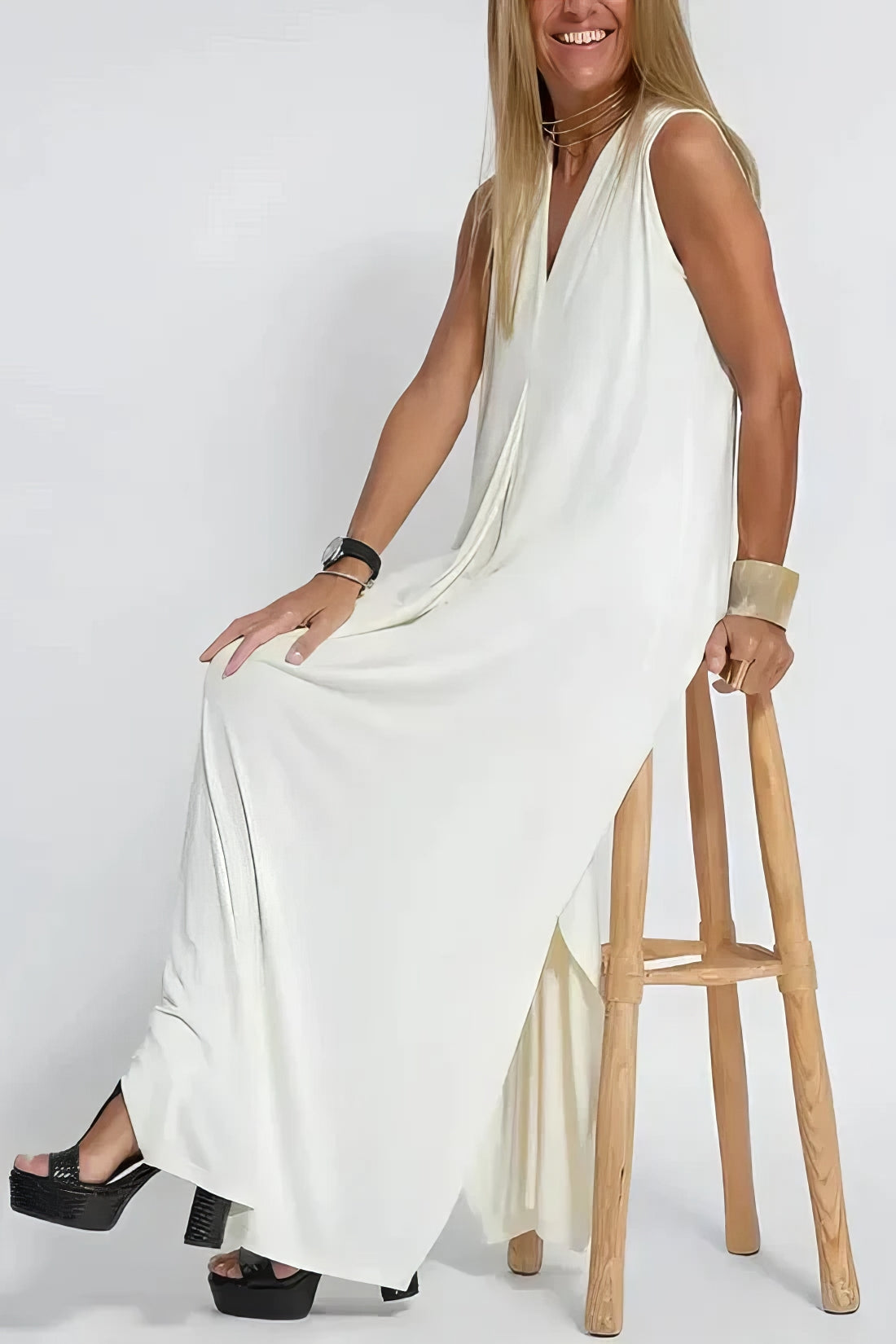 Saskia™ | Casual mouwloze jurk