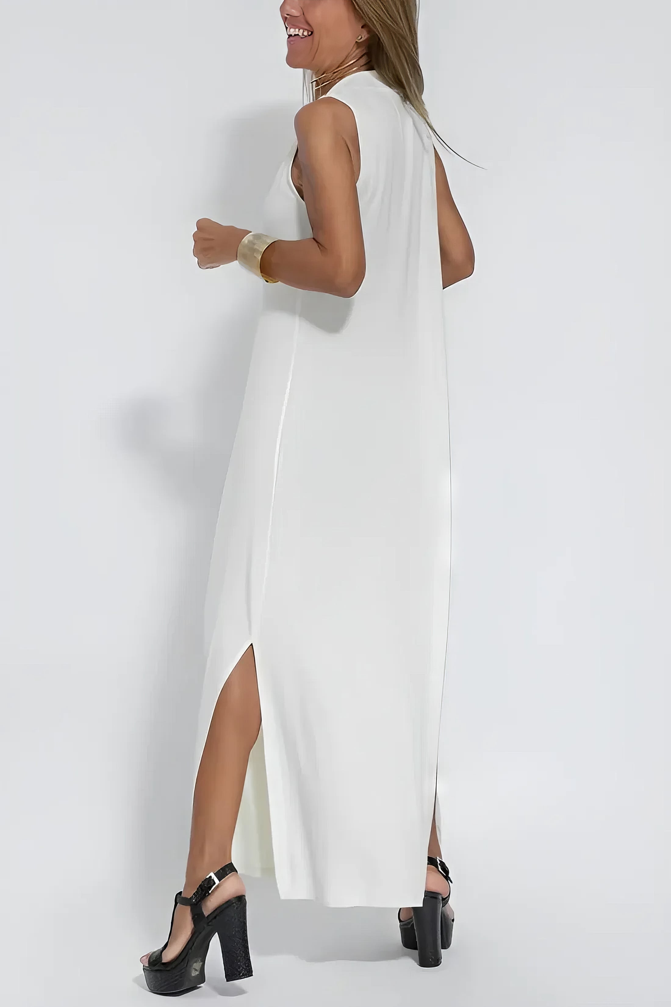 Saskia™ | Casual mouwloze jurk
