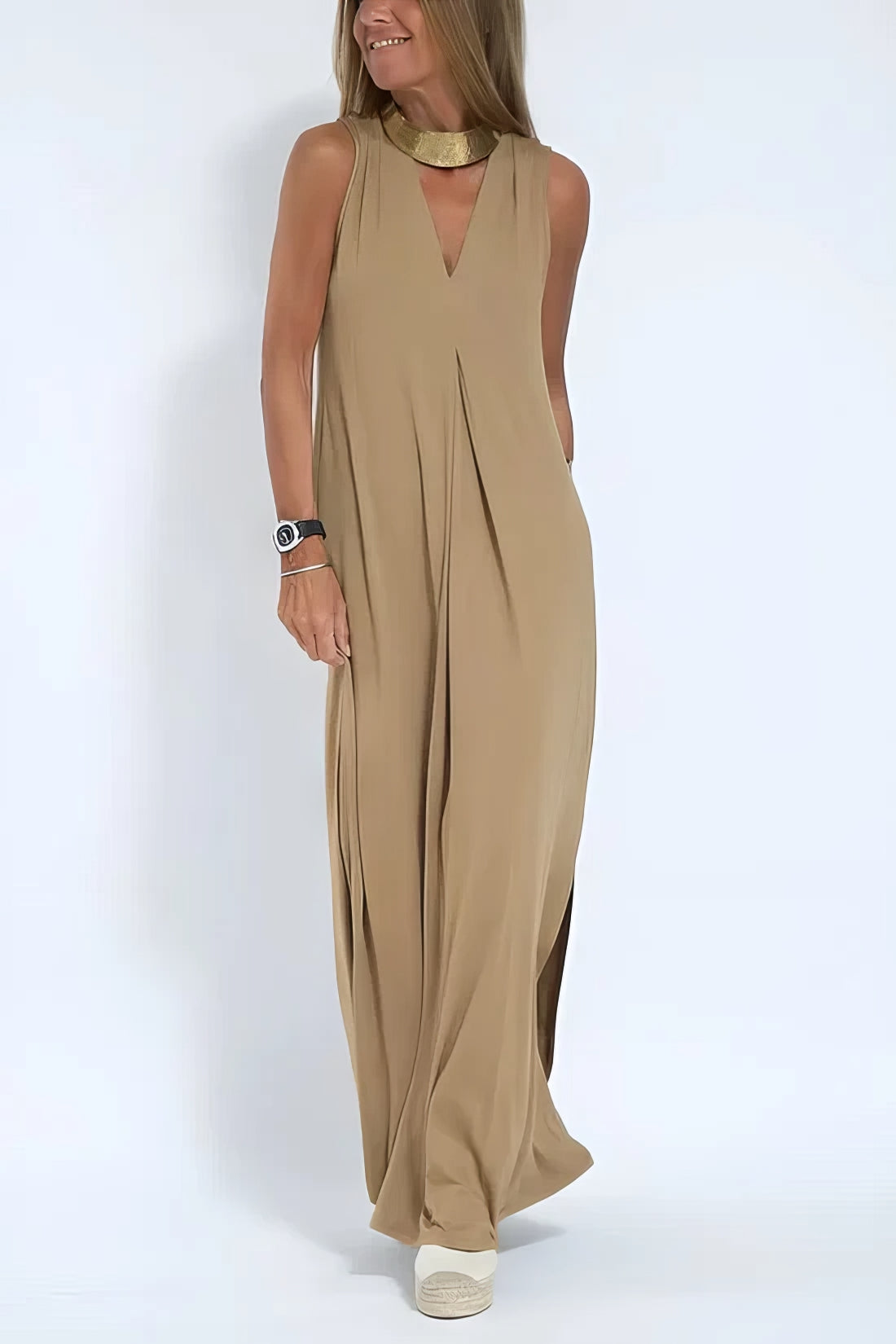 Saskia™ | Casual mouwloze jurk