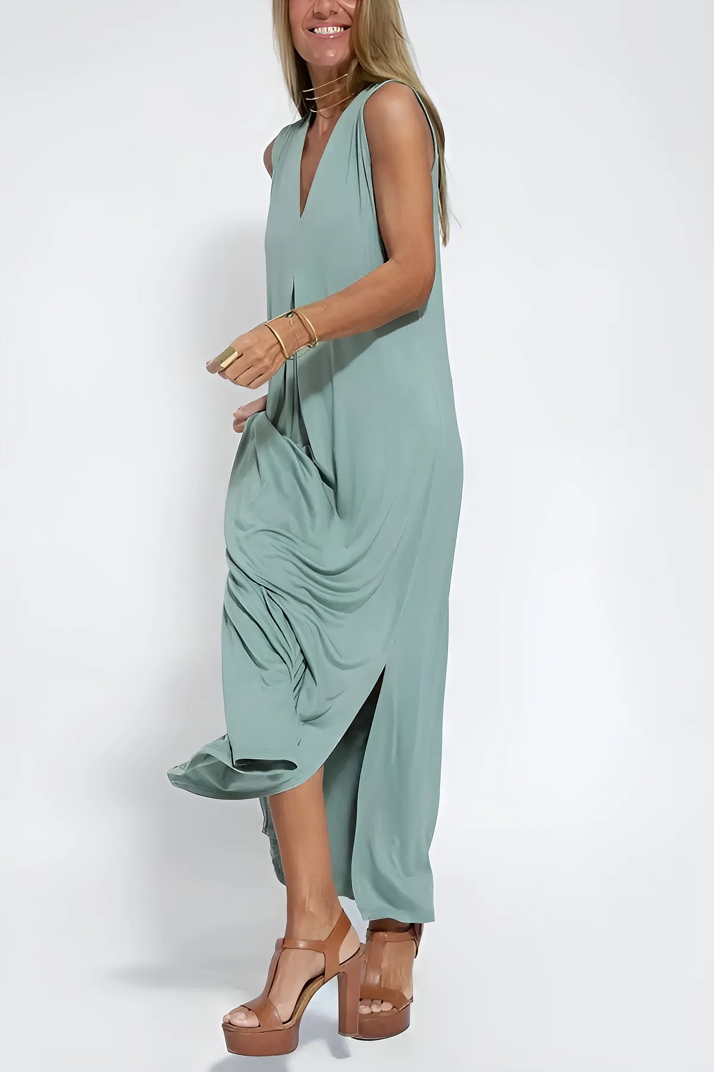 Saskia™ | Casual mouwloze jurk