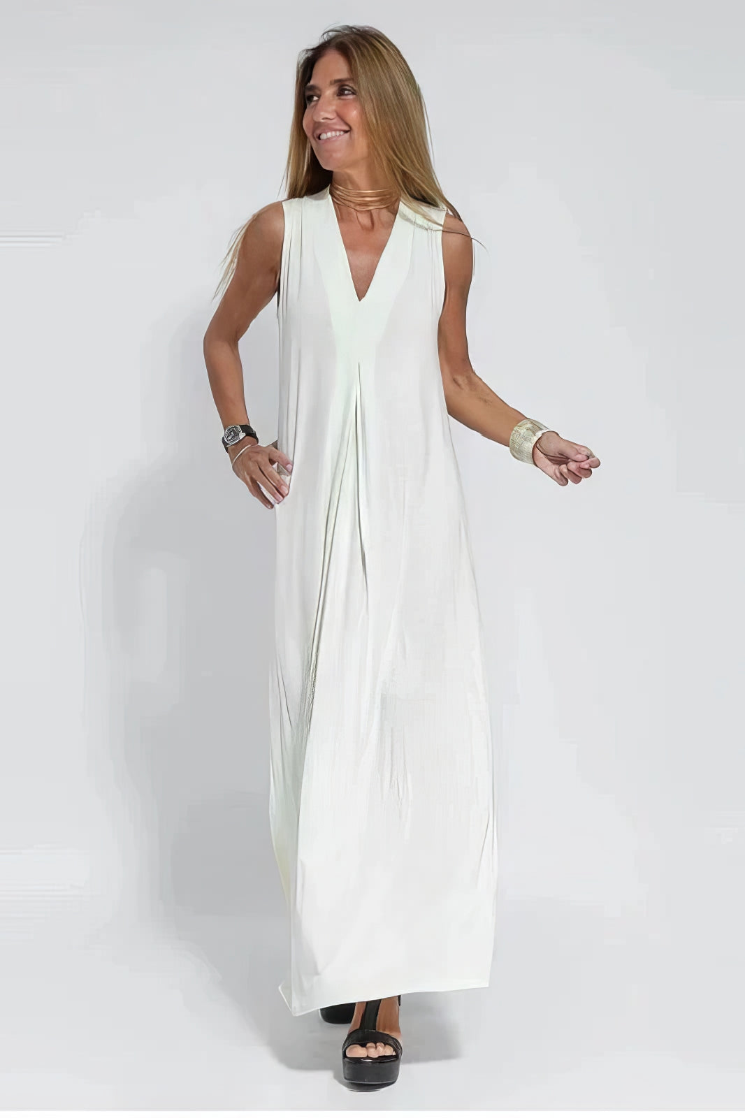 Saskia™ | Casual mouwloze jurk
