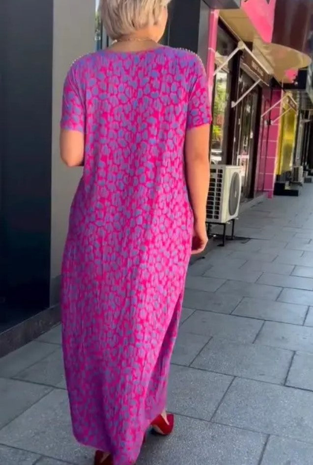 Mantasha™ | Maxi jurk met zakken