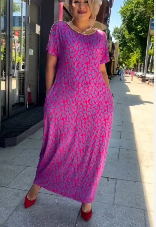Mantasha™ | Maxi jurk met zakken