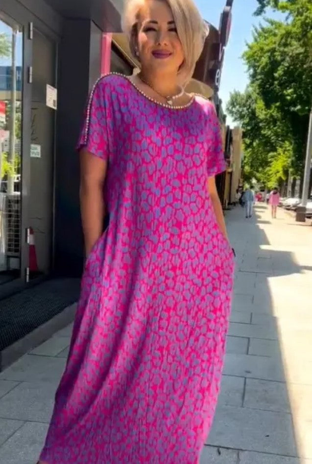 Mantasha™ | Maxi jurk met zakken