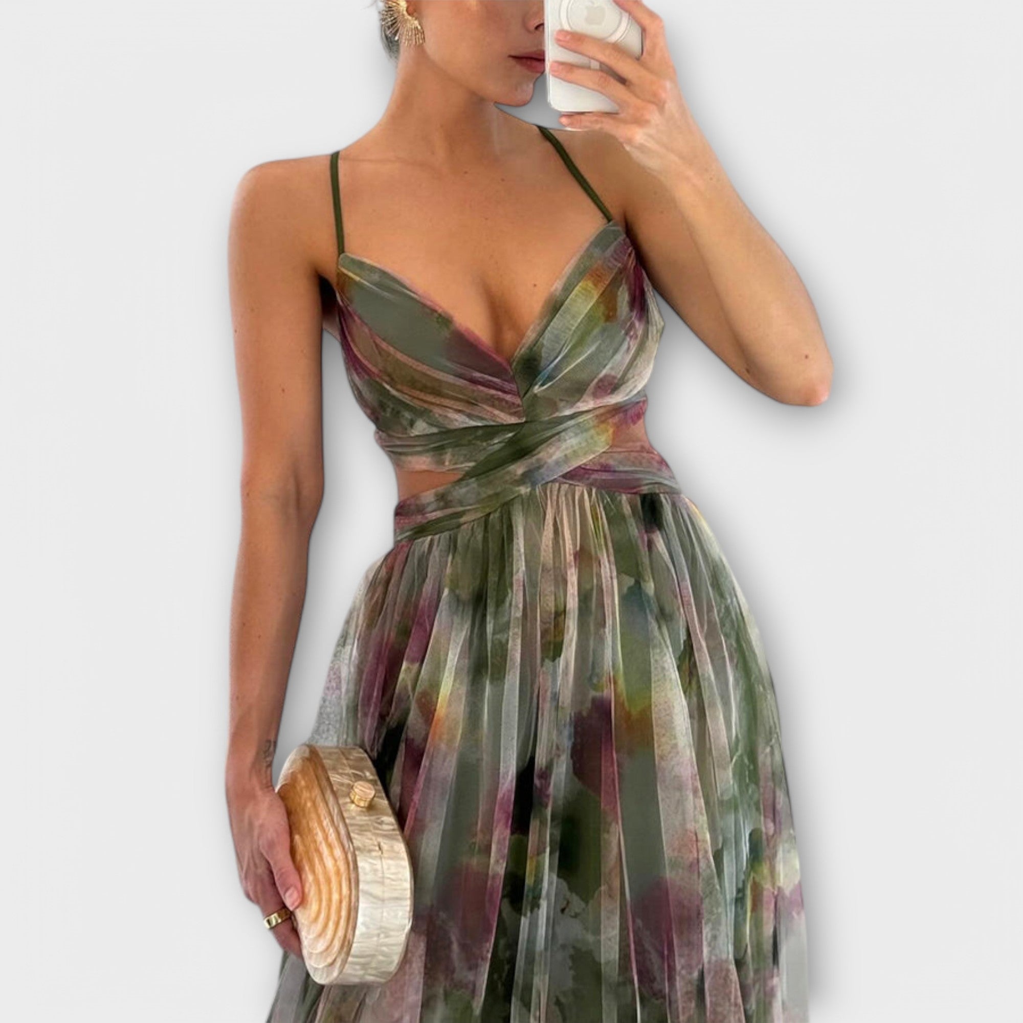 Anna™ | Maxi jurk met getailleerd bovenlijf