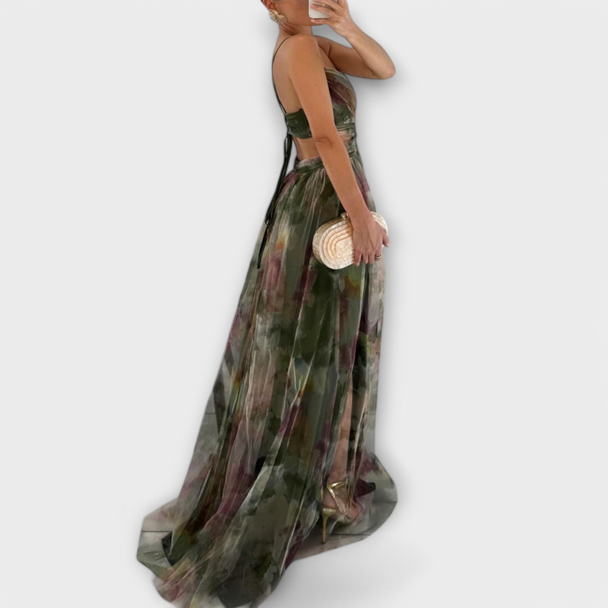 Anna™ | Maxi jurk met getailleerd bovenlijf