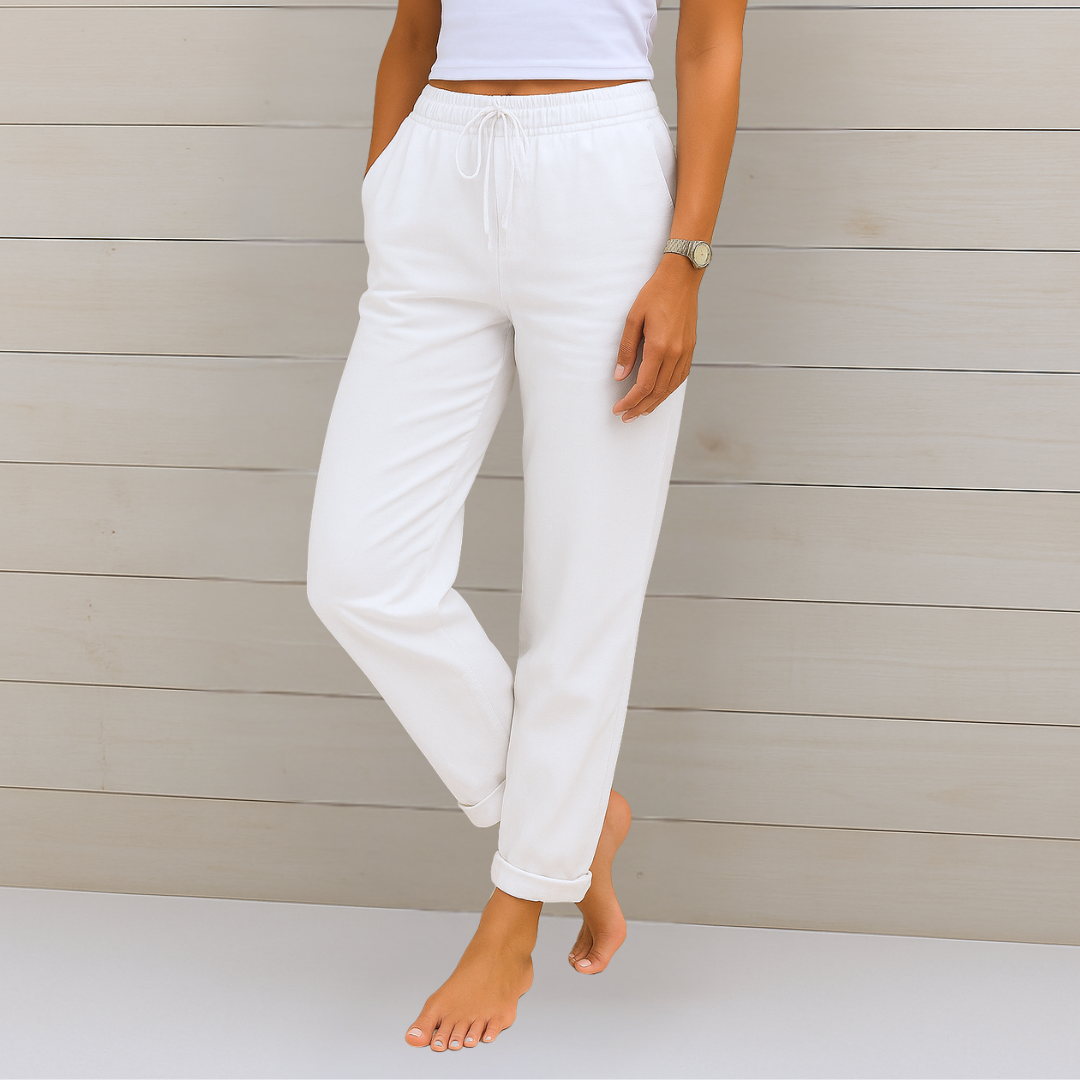 LIVIA™ | Premium luchtige linnen stretchbroek