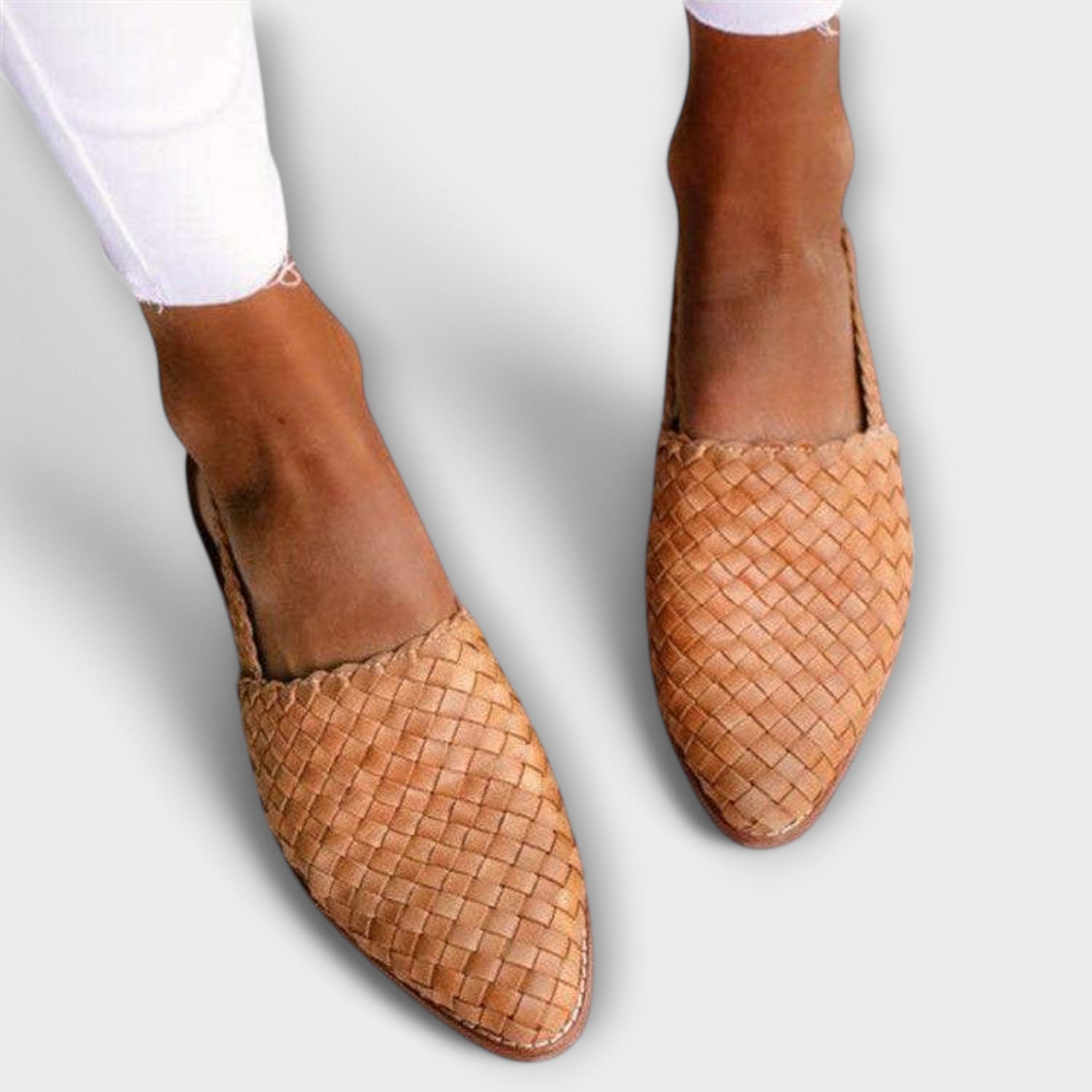 Luisa™ | Mokassins visgraat patroon