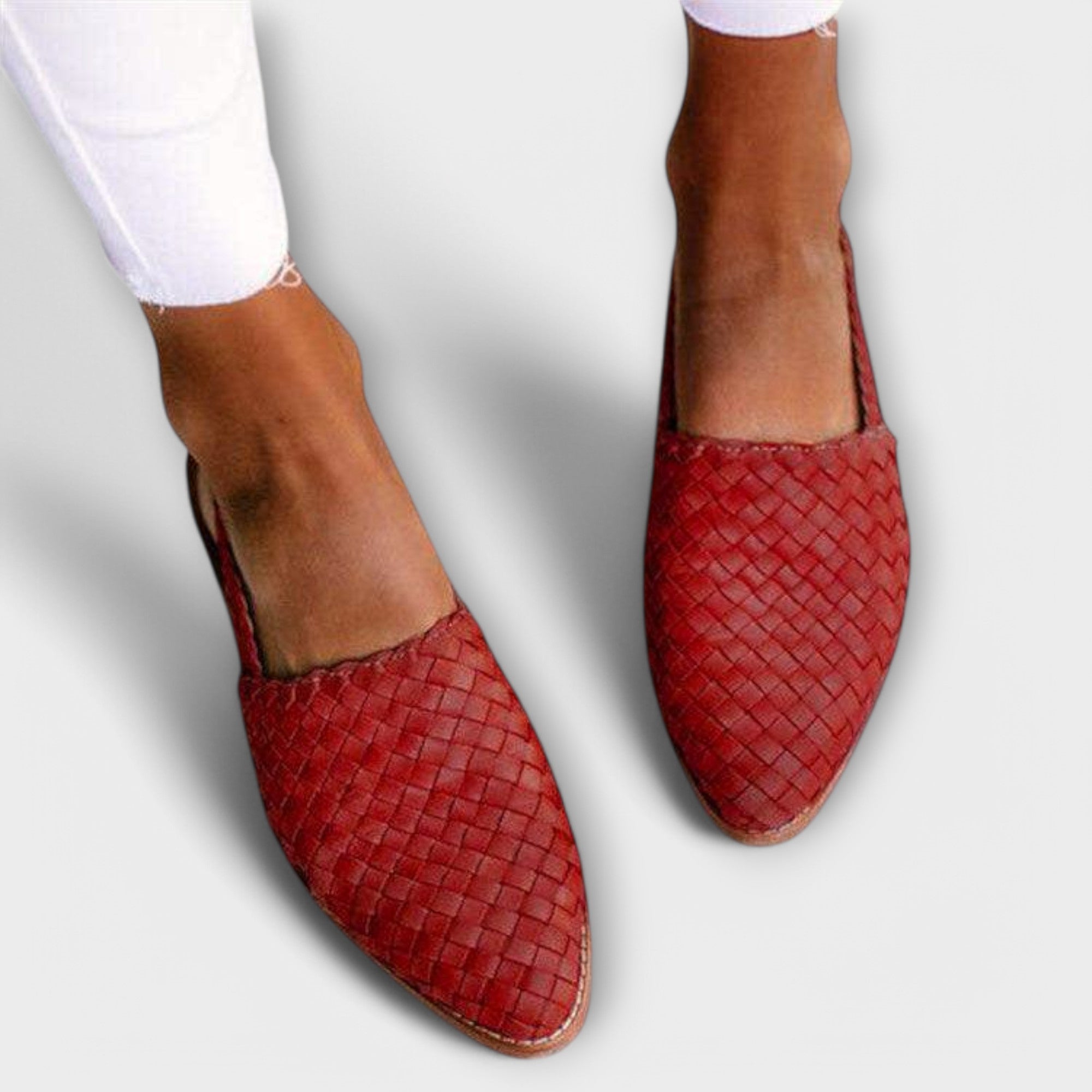Luisa™ | Mokassins visgraat patroon