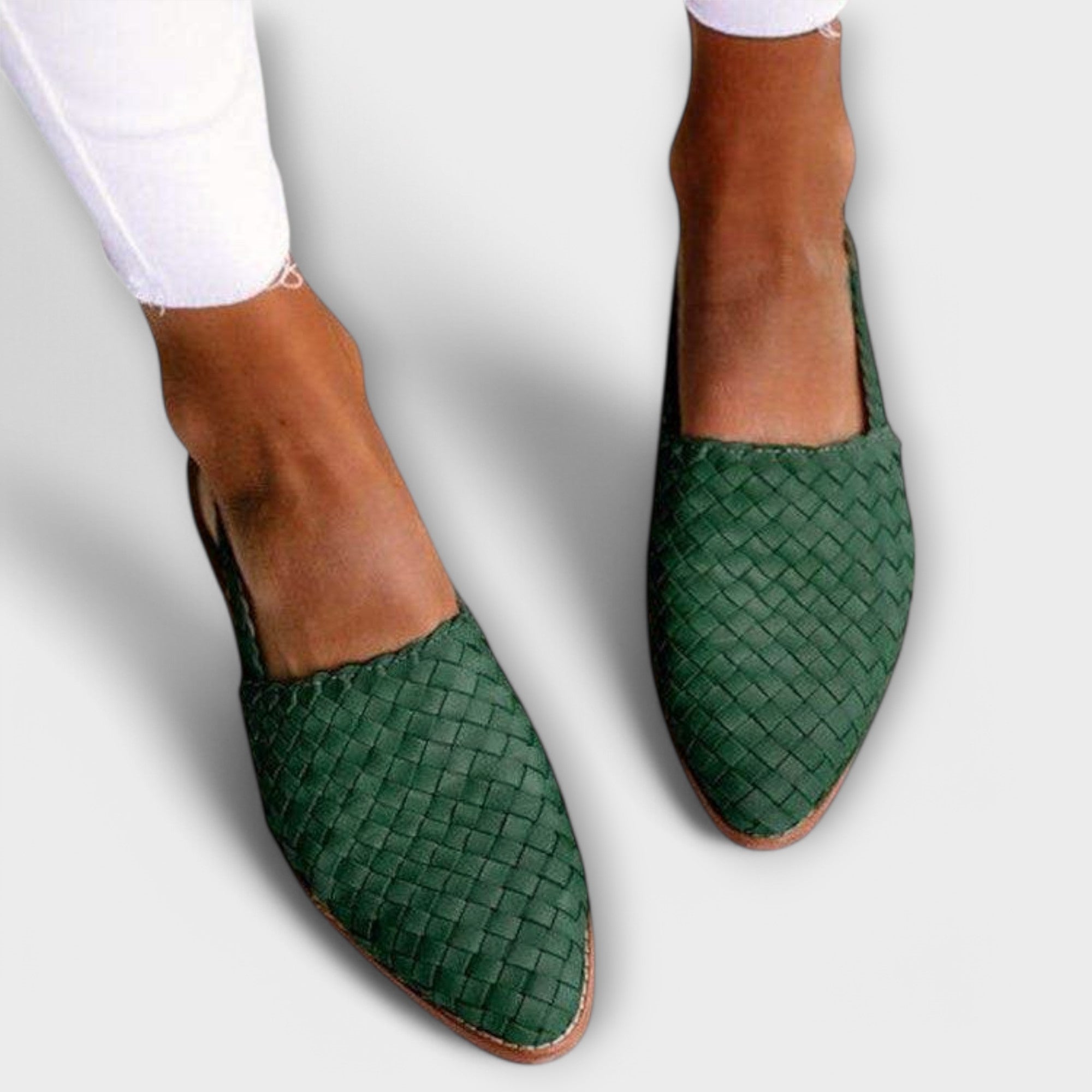 Luisa™ | Mokassins visgraat patroon