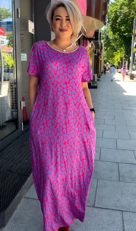 Mantasha™ | Maxi jurk met zakken