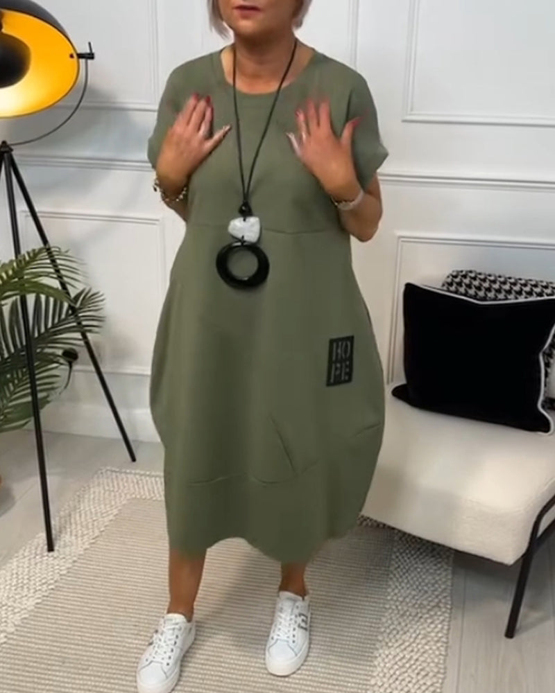 Iris™ | Casual midi jurk