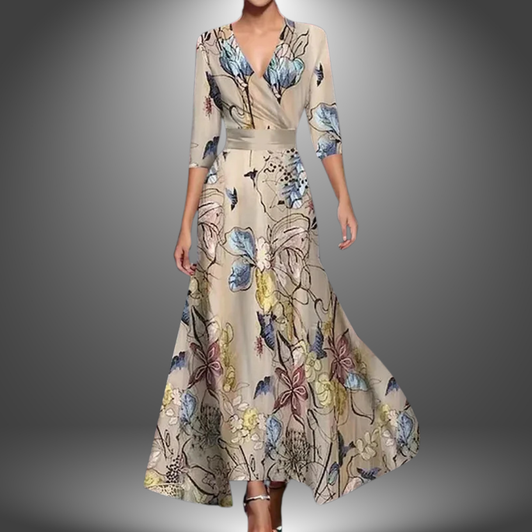 Livia™ | Maxi dress met V-hals