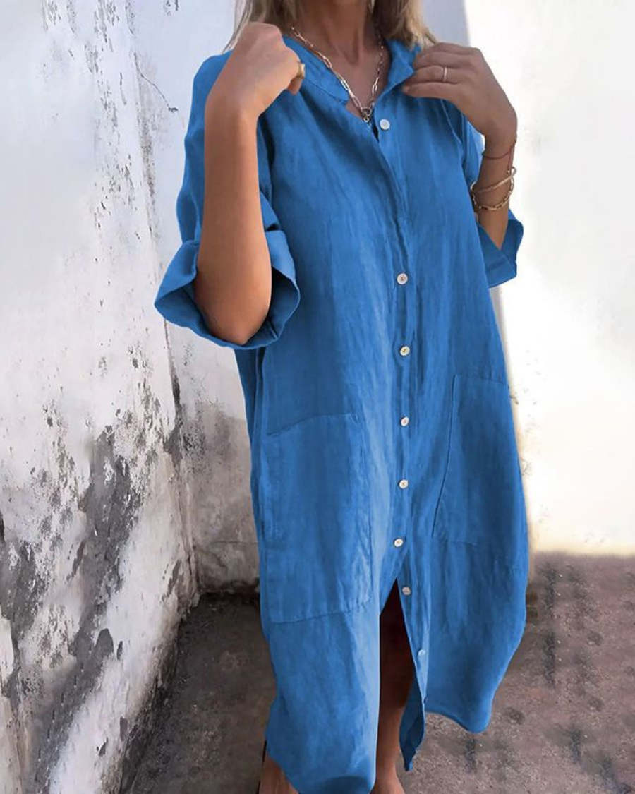 Kimberly™ | Ibiza style casual overhemdjurk