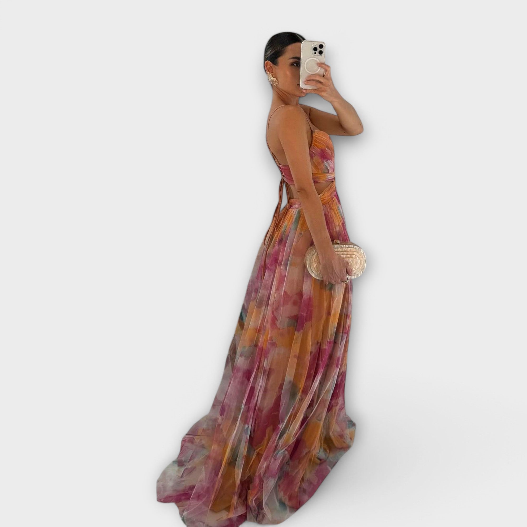Anna™ | Maxi jurk met getailleerd bovenlijf