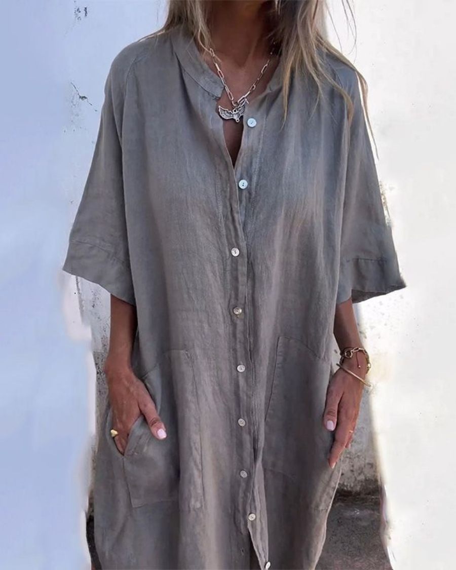 Kimberly™ | Ibiza style casual overhemdjurk