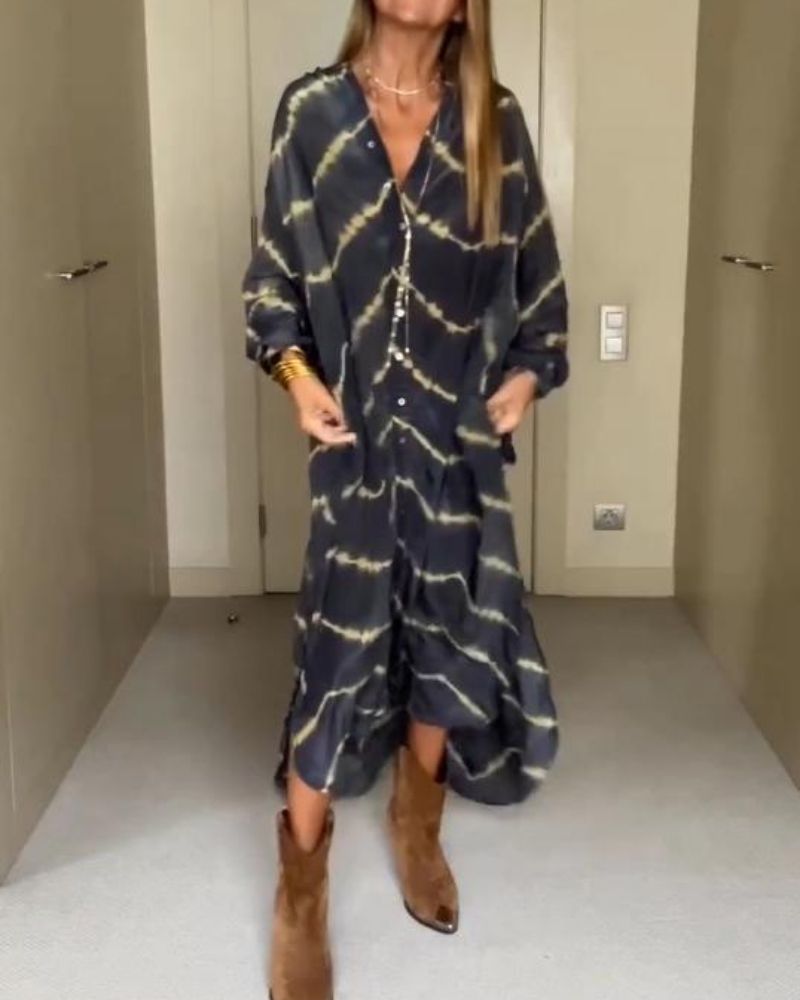Belinda™ | Maxi jurk met V-hals