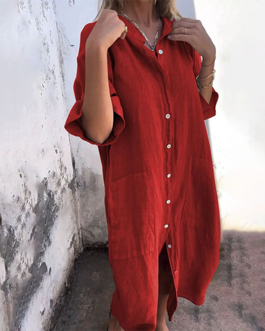 Kimberly™ | Ibiza style casual overhemdjurk