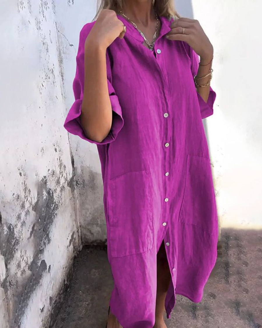 Kimberly™ | Ibiza style casual overhemdjurk