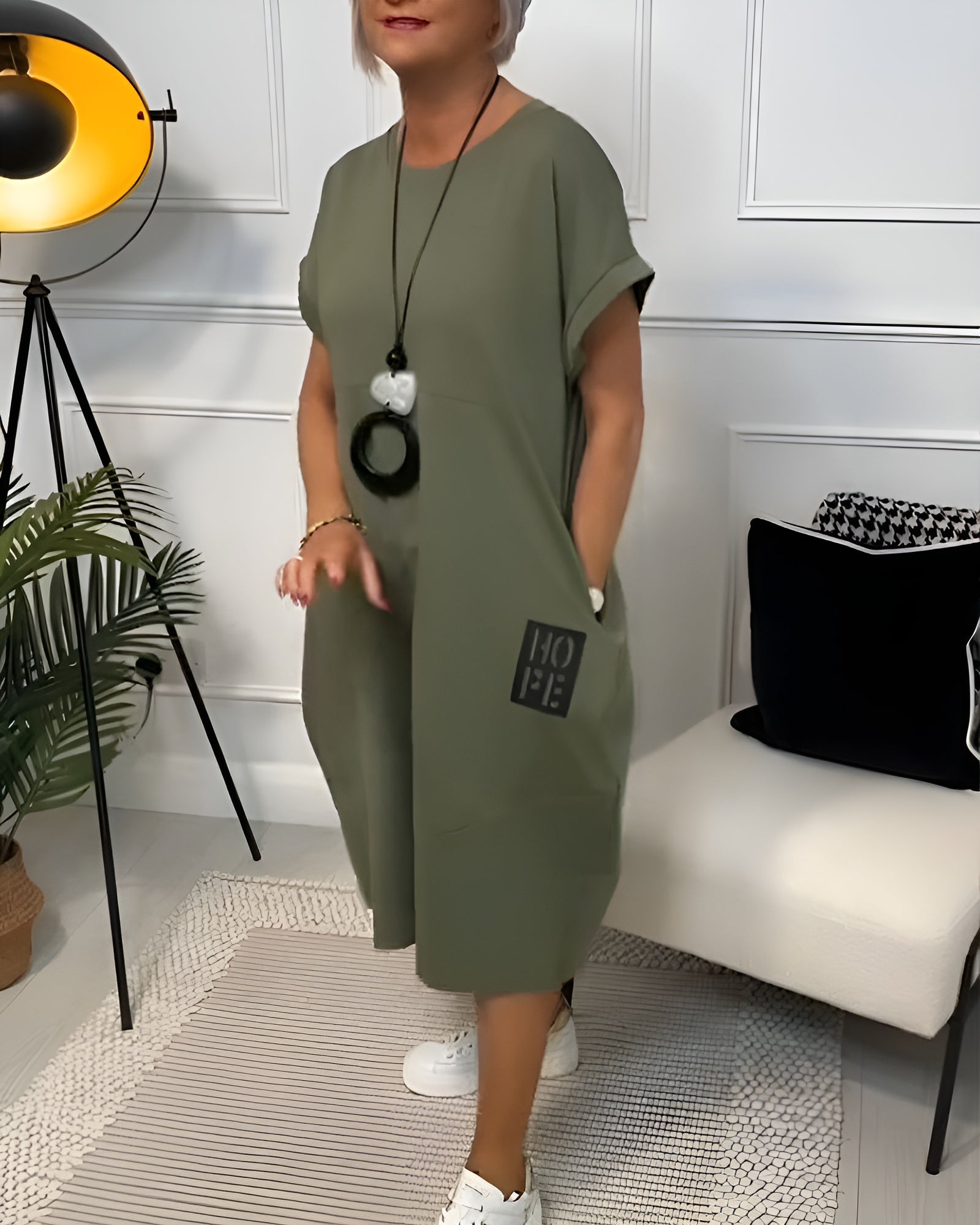 Iris™ | Casual midi jurk