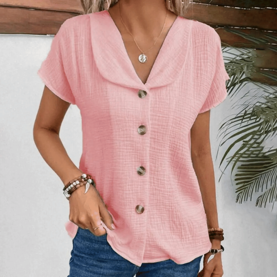 Vera™ | Blouse met kraag